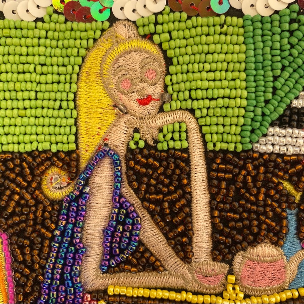 Beaded Sequins cross boy bag beaded PURSE Shoulder Strap Collection - Picture 6 of 16